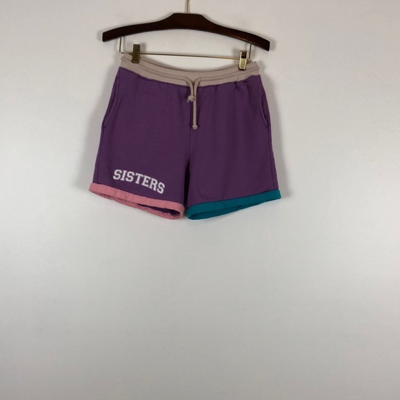 Sisters by Safety multicolored 3 pocket drawstring waist shorts Size Medium - Picture 1 of 7